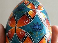 Butterflies II Ukrainian Easter Egg Pysanky By So Jeo : pysanky butterfly butterflies pysanka Ukrainian Easter Egg batik art butterflies